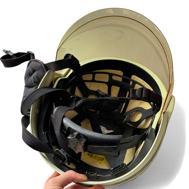 Casca de pompier/Moto - Bullard Magma/MSA - Surplus militar armata germana - Uzata