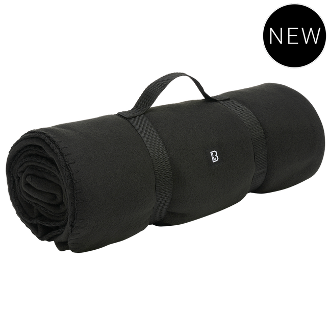 PLAPUMA / PATURA DIN FLEECE - NEGRU - BRANDIT