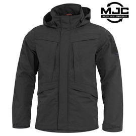 SHELL PARKA JACKET - WATERPROOF - "HURRICANE" - PENTAGON® - BLACK