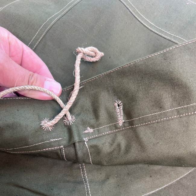 Rare Romanian 1957 military shelter tarpaulin halftent pale green poncho 180 x 180 cm - like new