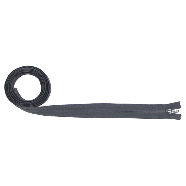 Zipper, partable, grey, 200 cm