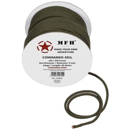 FUNIE - MFH® - VERDE OD - 60 METRI - 5 MM DIAMETRU