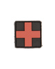 EMBLEMA, PATCH 3D CU VELCRO - PRIM AJUTOR - Mil-Tec - NEGRU - SMALL
