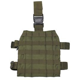 Placa de baza pentru sistemul "Molle", fixare pe picior - OD verde