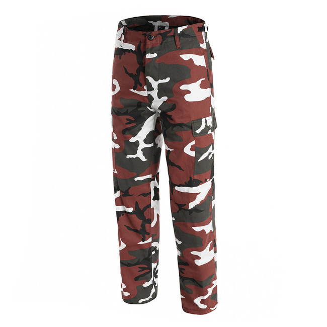 PANTALONI AMERICANI DE TEREN RANGER - STIL BDU - CAMO ROSU