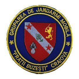 EMBLEMA GRUPAREA DE JANDARMI MOBILA CRAIOVA, cu aplicare prin coasere