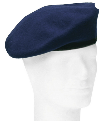German Dark Blue Navy Beret Used