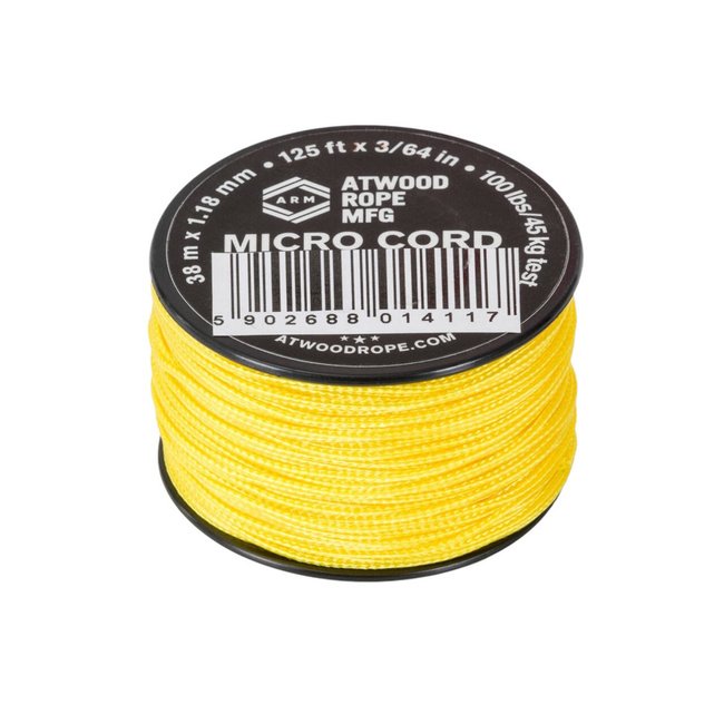 MICRO NYLON CORD - 100 LBS./ 46 KG - 38 M/125 FT. - HELIKON-TEX - YELLOW