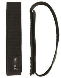 Elastic german cu velcro pentru manseta pantalonilor, Negru