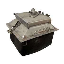 Stainless steel boiler with lid - Field Kitchen - Military Surplus from Romanian Army - 60L - Used