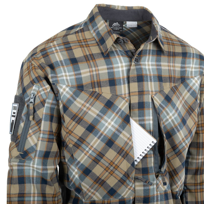 CAMASA MBDU FLANNEL - SLATE BLUE CHECKERED - HELIKON
