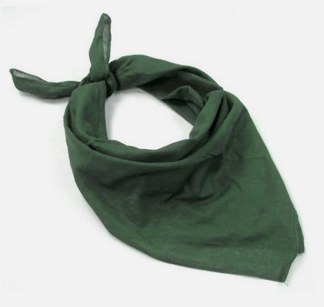 BANDANA - 80 x 80 CM - VERDE OD - SURPLUS MILITAR ARMATA SUEDEZA - UZATA