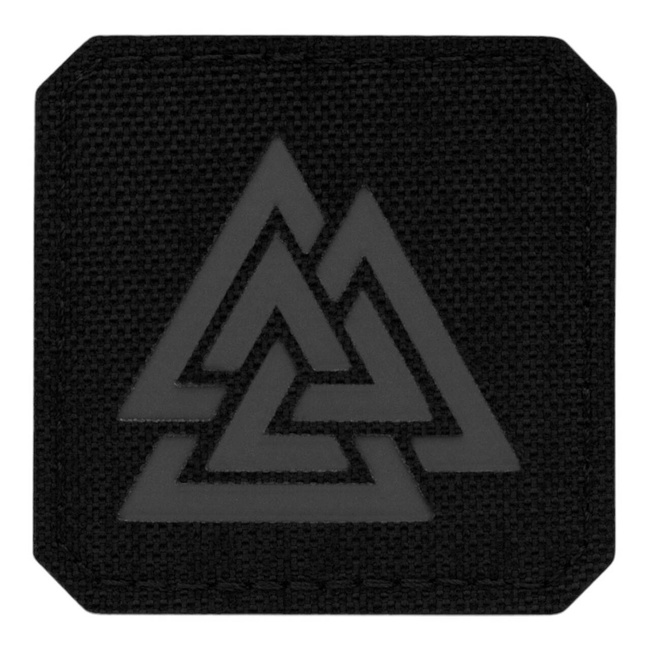 PATCH VALKNUT LASER CUT - NEGRU/GRI - M-TAC