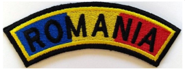 Emblema drapel semirotund cu Romania MAPN