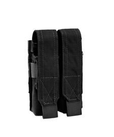 DOUBLE POUCH - FOR PISTOL MAGAZINES - CAL. 9 mm - DEFCON 5 - BLACK