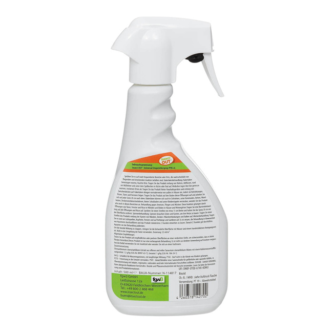 SPRAY IMPOTRIVA INSECTELOR DAUNATOARE - INSECT-OUT - PYR+G - 500 ML - MFH