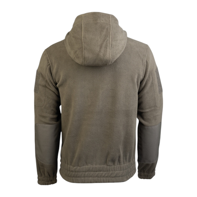 COLD WEATHER FLEECE JACKET WITH HOOD - GEN.II - OD - MIL-TEC