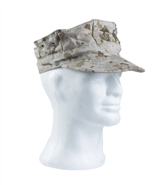 US MARINE CORPS MARPAT CAP - DESERT CAMOUFLAGE - MILITARY SURPLUS - USED