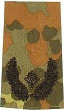 EMBLEMA - GERMAN ARMY FLECKTARN CAMO/BLACK SHOULDER LOOPS ´MAJOR´