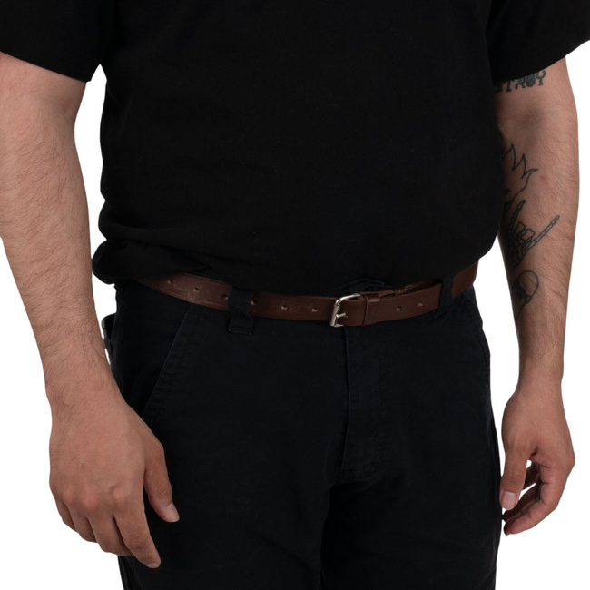 CUREA MILITARA DIN PIELE - CU CATARAMA - SURPLUS ARMATA ROMANA - UZATA