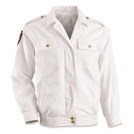 Cadet's Jacket - Romanian Military Surplus - White - Like New