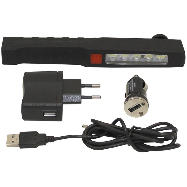 Lanternă LED reîncărcabilă, neagra