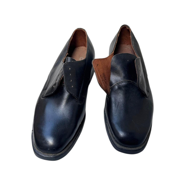 Pantofi din piele - Clujana - Surplus Militar Armata Romana - Negri - In stare buna