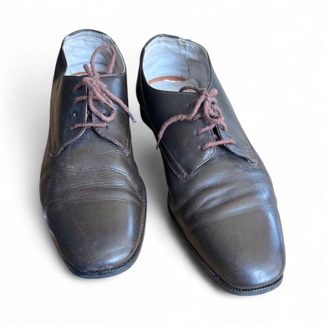 Leather Shoes - MIlitary Surplus Romanian Army - Brown - Used