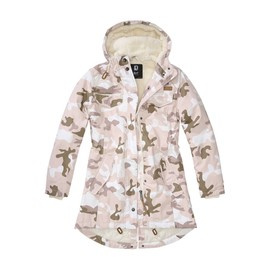 JACHETA PARKA PENTRU FEMEI - CANDY CAMO - CAMEL - BRANDIT