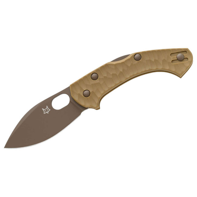 CUTIT DE BUZUNAR „Zero 2.0 Desert Warrior FRN Coyote Tan” - FOX KNIVES