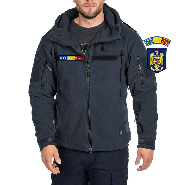 JACHETA POLAR IARNA - "PATRIOT" - HELIKON TEX® - BLEUMARIN - CU EMBLEME - ANP