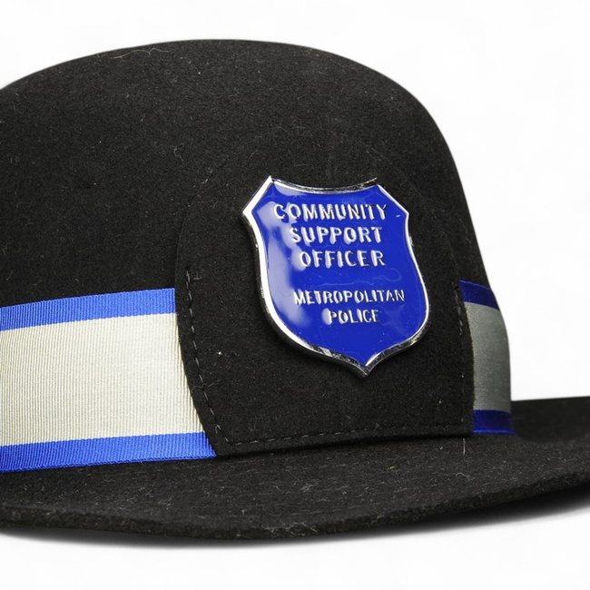 Cascheta pentru femei PCSO - COMMUNITY SUPPORT OFFICER - METROPOLITAN POLICE -Surplus militar Armata Britanica UK - Neagra - Uzata
