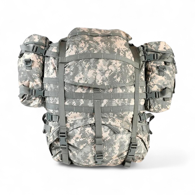 Molle II backpack with external metal frame - US Army Military Surplus - ACU Camouflage - Used