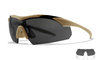 WileyX Vapor 2.5 - tactical glasses replacement lenses - Matte tan frame