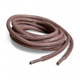 Pereche Sireturi Rotunde Pentru Pantofi - 80 cm - Surplus Militar Armata Romana - Cerate - Maro - In Stare Buna