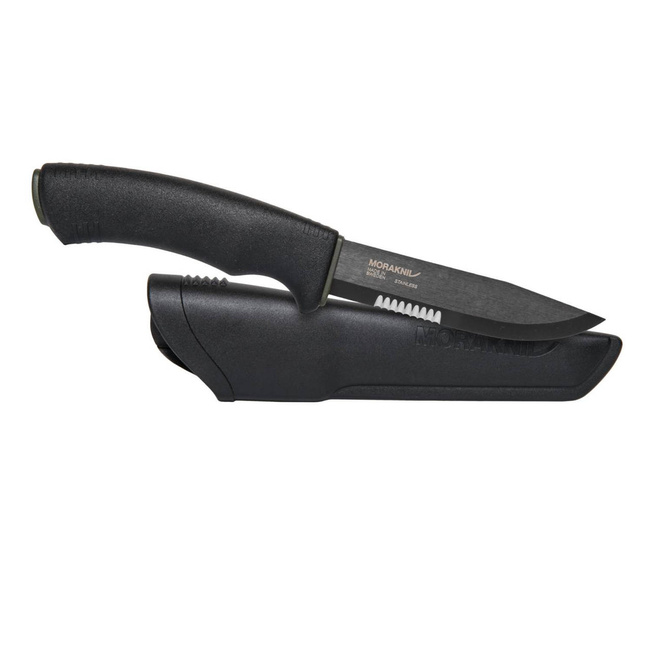 FIXED BLADE KNIFE - BUSHCRAFT SRT - STAINLESS STEEL - MORAKNIV® - BLACK
