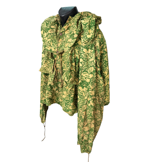 Summer Leaf/Reverse Leaf Camouflage Smock - Model for snipers and scouts - Military surplus from the Romanian Army - Degraded/damaged