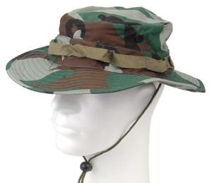 BUSH HAT JUNGLE US WOODLAND CAMO