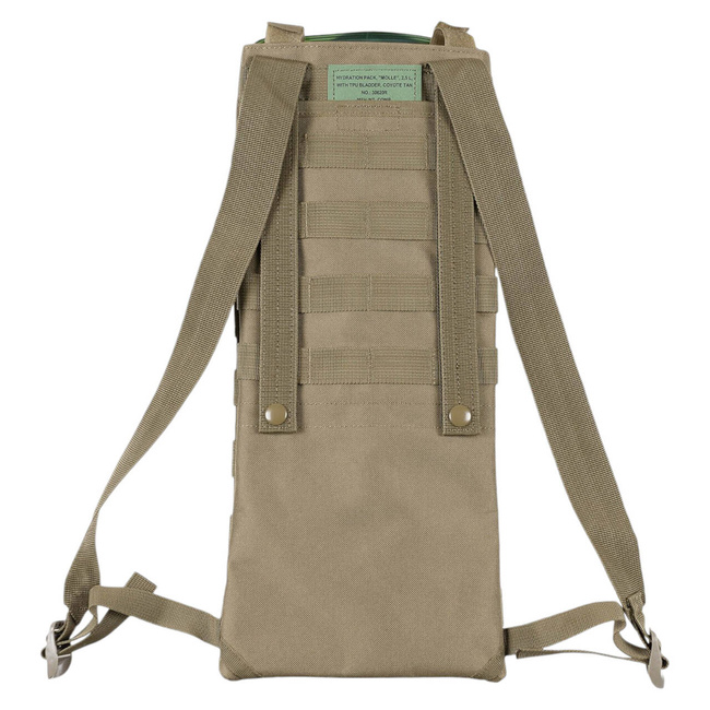 SET RUCSAC DE HIDRATARE CU VEZICA SI SUPAPA INTERSCHIMBABILA - SISTEM MOLLE - COYOTE - 2,5 L - MFH  