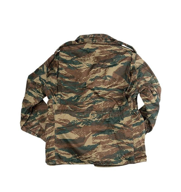 US TYPE FIELD JACKET - M65 - WITHOUT LINER - GREEK CAMO - MILITARY SURPLUS - USED
