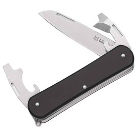 BRICEAG MULTIFUNCTIONAL DE BUZUNAR - "Fox Vulpis 130-3 Aluminum Negru" - FOX KNIVES