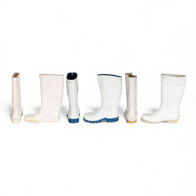 Cizme de protectie din cauciuc - Surplus Militar Armata Germana BW - Albe - Modele Asortate - Uzate