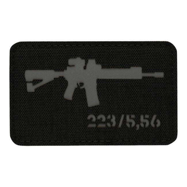PATCH AR-15 223/5.56 LASER CUT - NEGRU/GRI - M-TAC