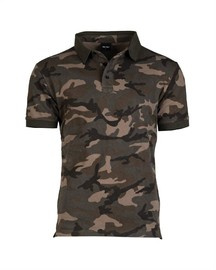 TRICOU POLO DIN BUMBAC PRESPALAT - Mil-Tec - WOODLAND