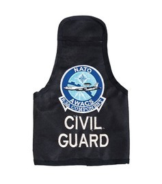 BANDEROLA NATO PENTRU BRAT - "AWACS" - NEAGRA - SURPLUS MILITAR - UZATA