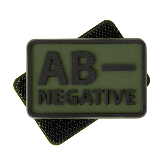 PVC PATCH WITH BLOOD GROUP - SET OF 2 PIECES - Helikon-Tex® - OLIVE GREEN