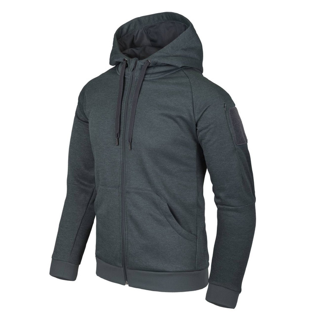 HANORAC TACTIC (FULLZIP) - NEGRU/GRI MELANGE - HELIKON