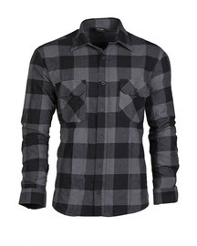 CAMASA USOARA DIN FLANEL - Mil-Tec - NEGRU/GRI