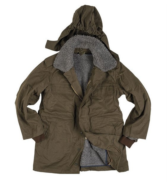 CZECH PARKA - WITH LINER - OD M85 - MILITARY SURPLUS - USED