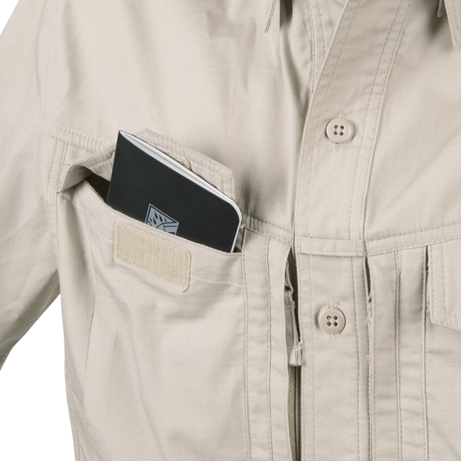 SHORT-SLEEVED SHIRT - DEFENDER MK2® - POLYCOTTON RIPSTOP - Helikon-Tex® - OLIVE GREEN